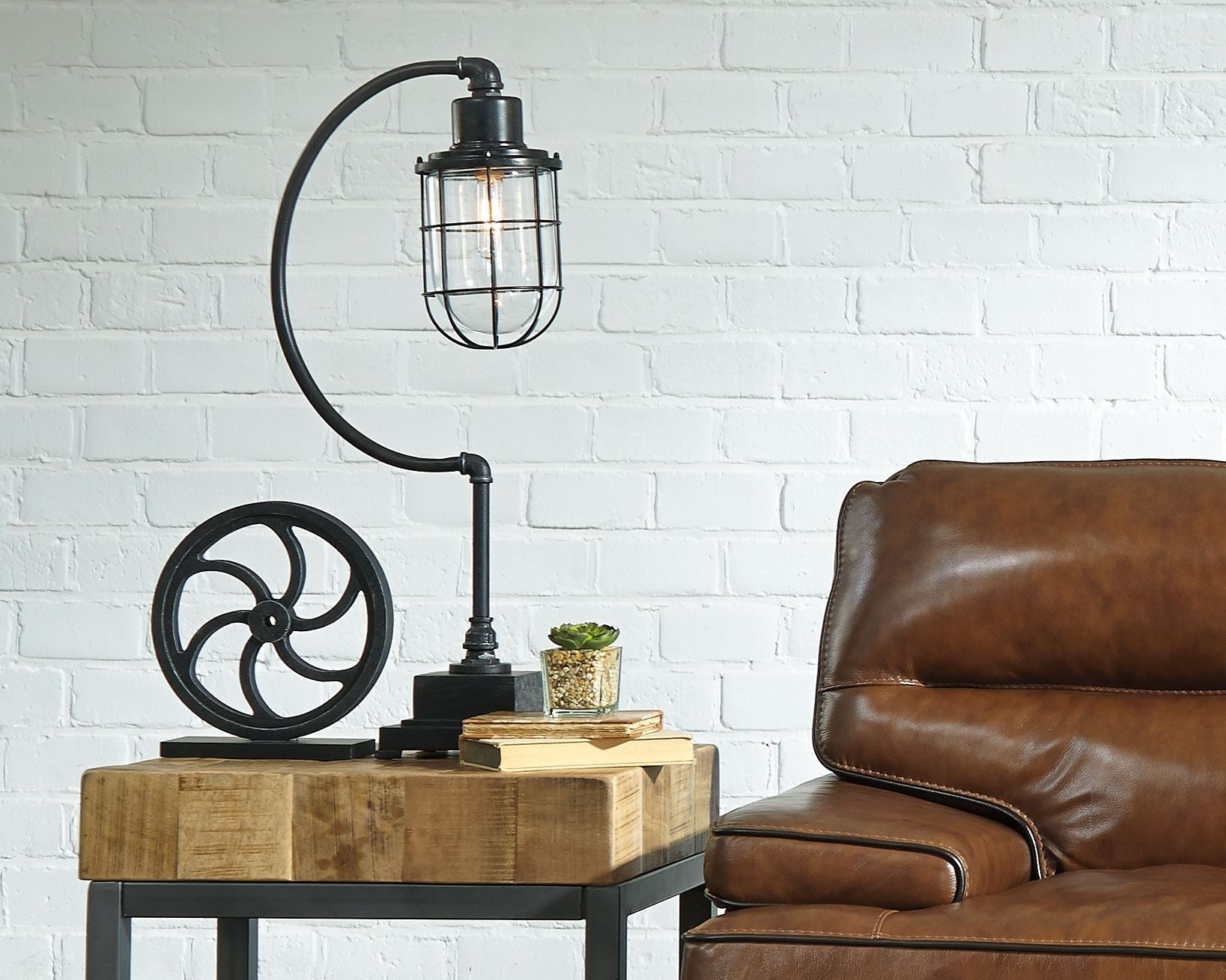 Jae - Antique Black - Metal Desk Lamp