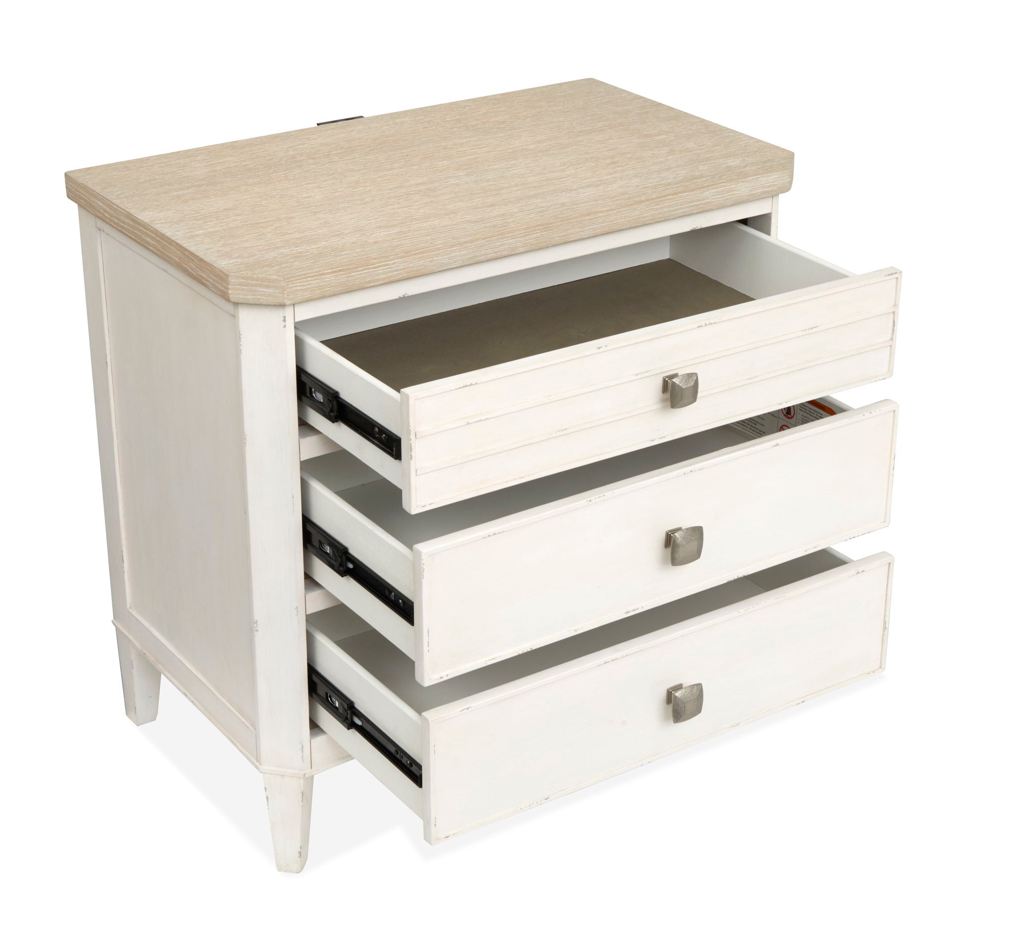 Echo Isles - Drawer Nightstand - Sea Pearl And Driftwood