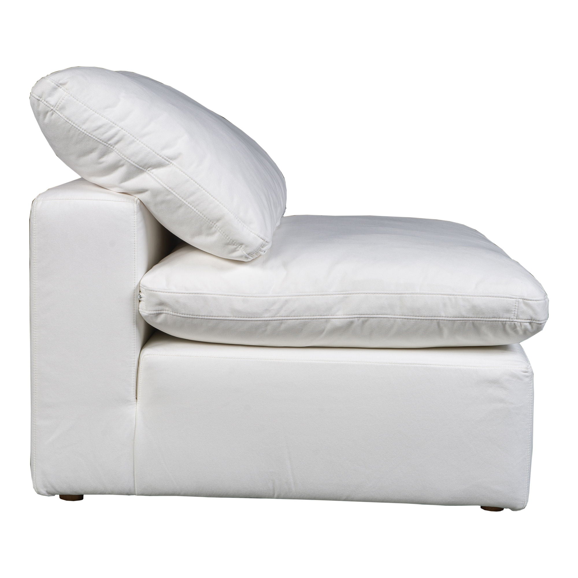 Terra - Condo Slipper Chair Livesmart Fabric - Cream