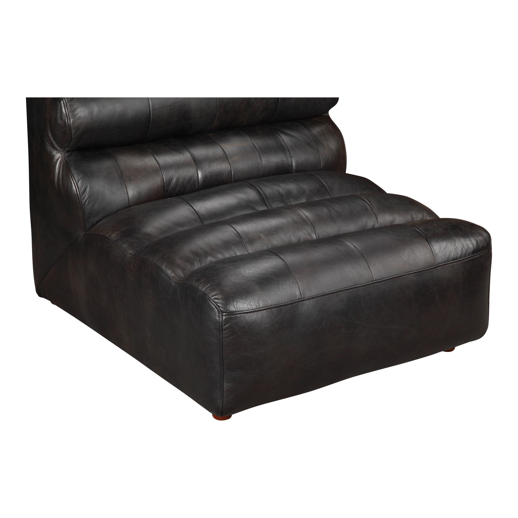 Ramsay - Leather Slipper Chair - Black