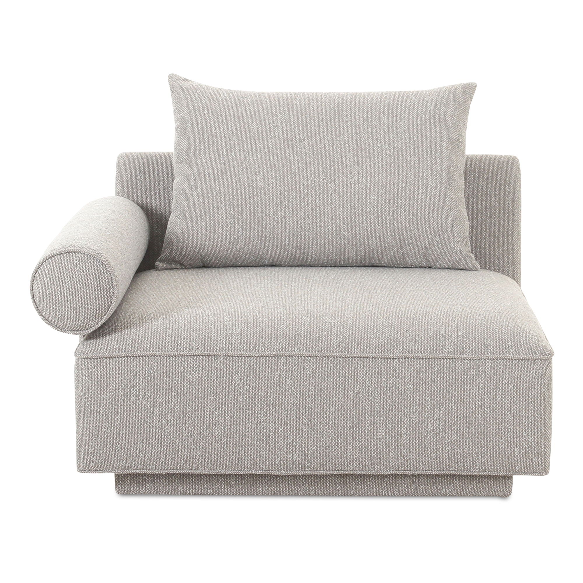 Rosello - Left Arm Facing Chair - Light Grey