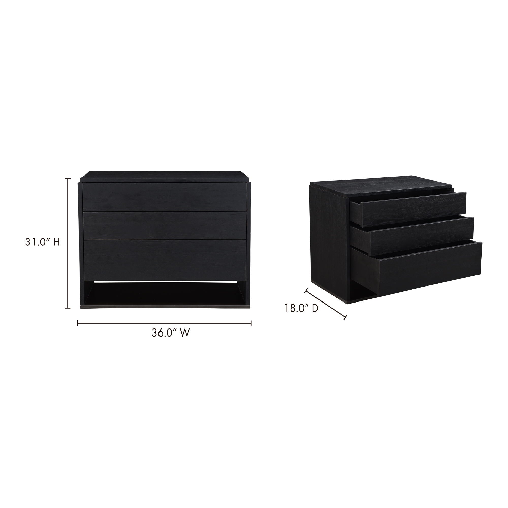 Quinton - Small Dresser - Black