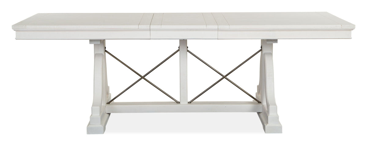 Heron Cove - Trestle Dining Table - Chalk White