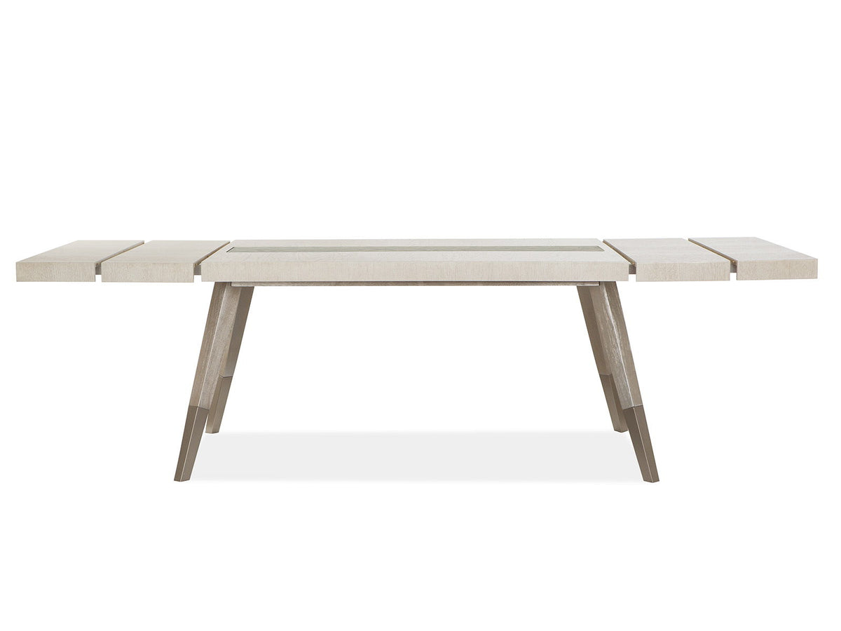 Lenox - Rectangular Dining Table - Warm Silver