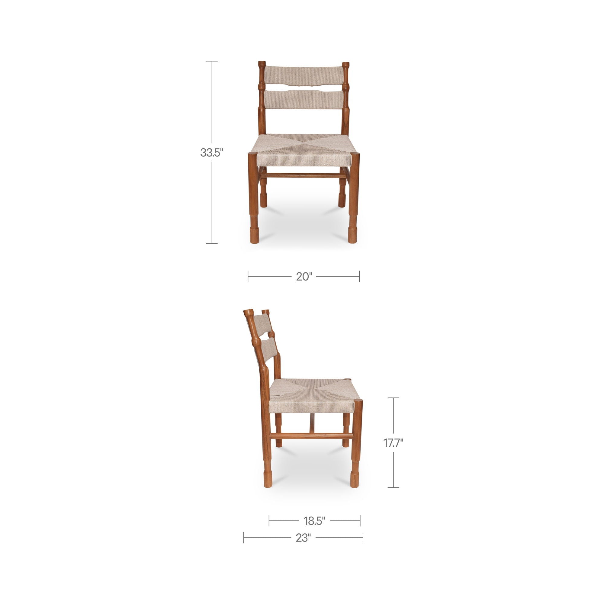 Raf - Outdoor Dining Chair (Set of 2) - Natural