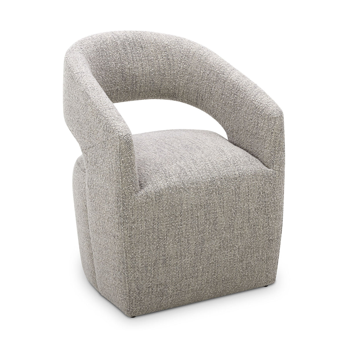 Barrow - Rolling Dining Room Chair - Gray Storm