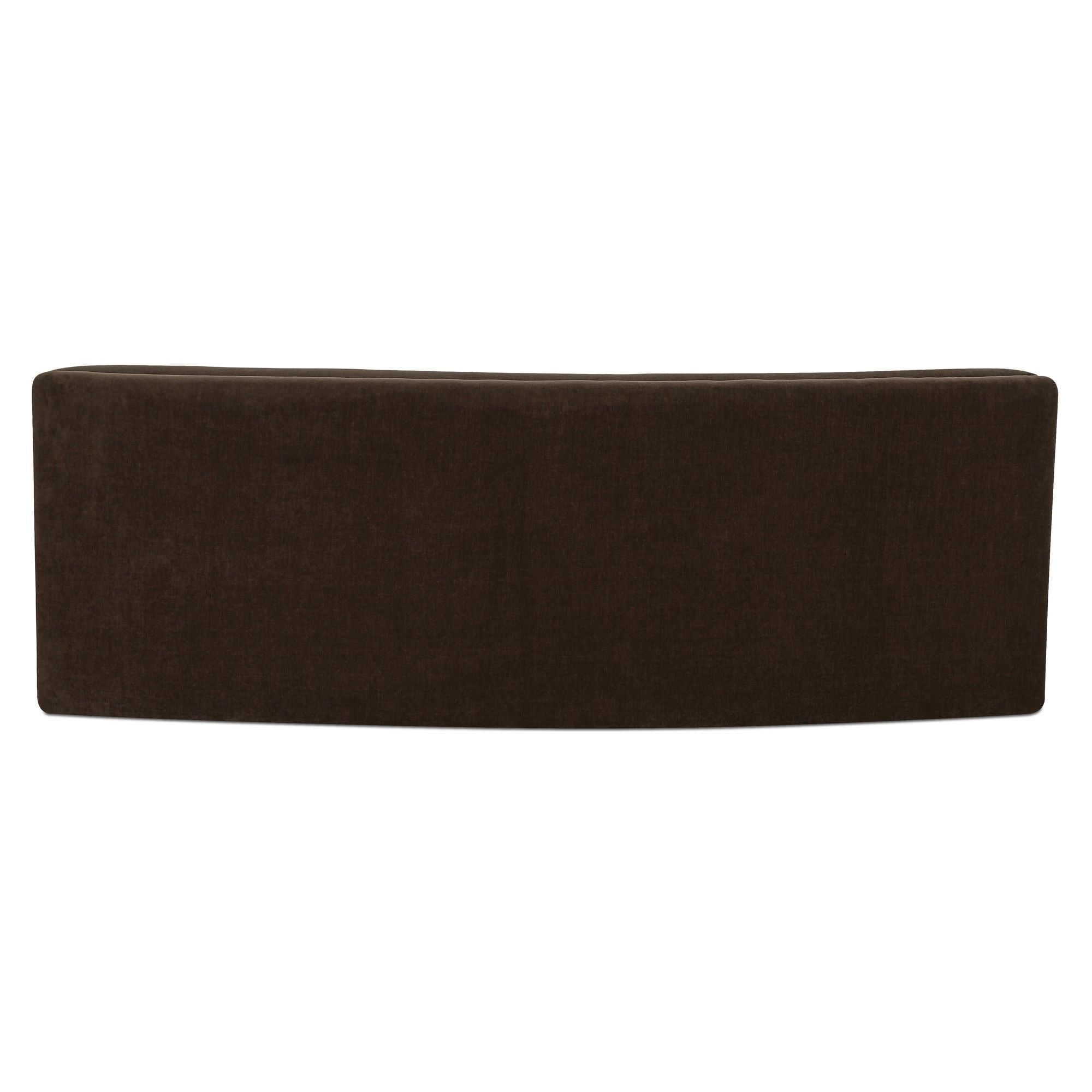 Naomi - Concave Sofa - Dark Brown