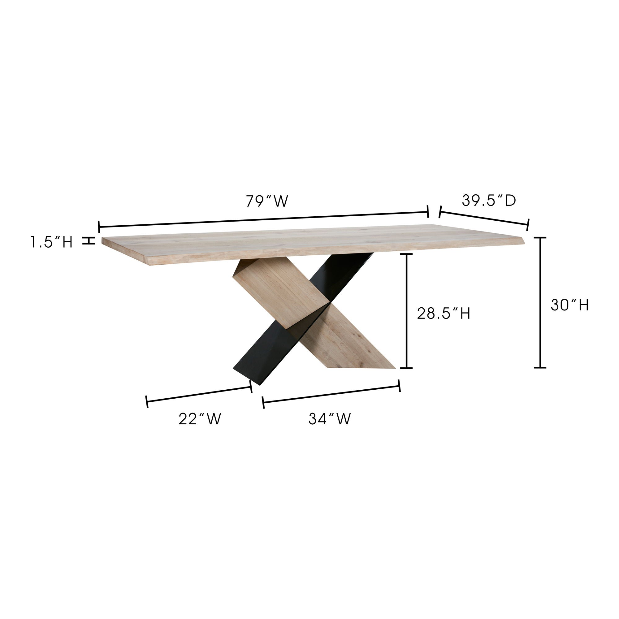 Instinct - Dining Table - White Wax