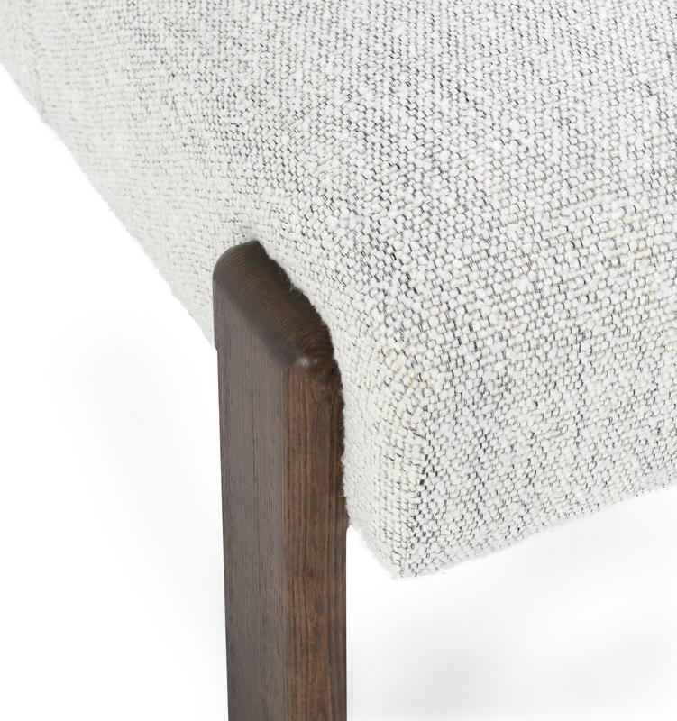 Chelsea - Upholstered/Wood Dining Chair - Pixel Ivory