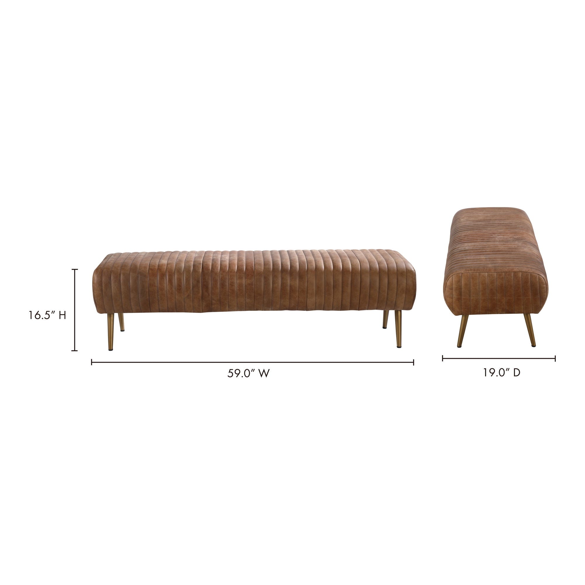 Endora - Bench - Light Brown