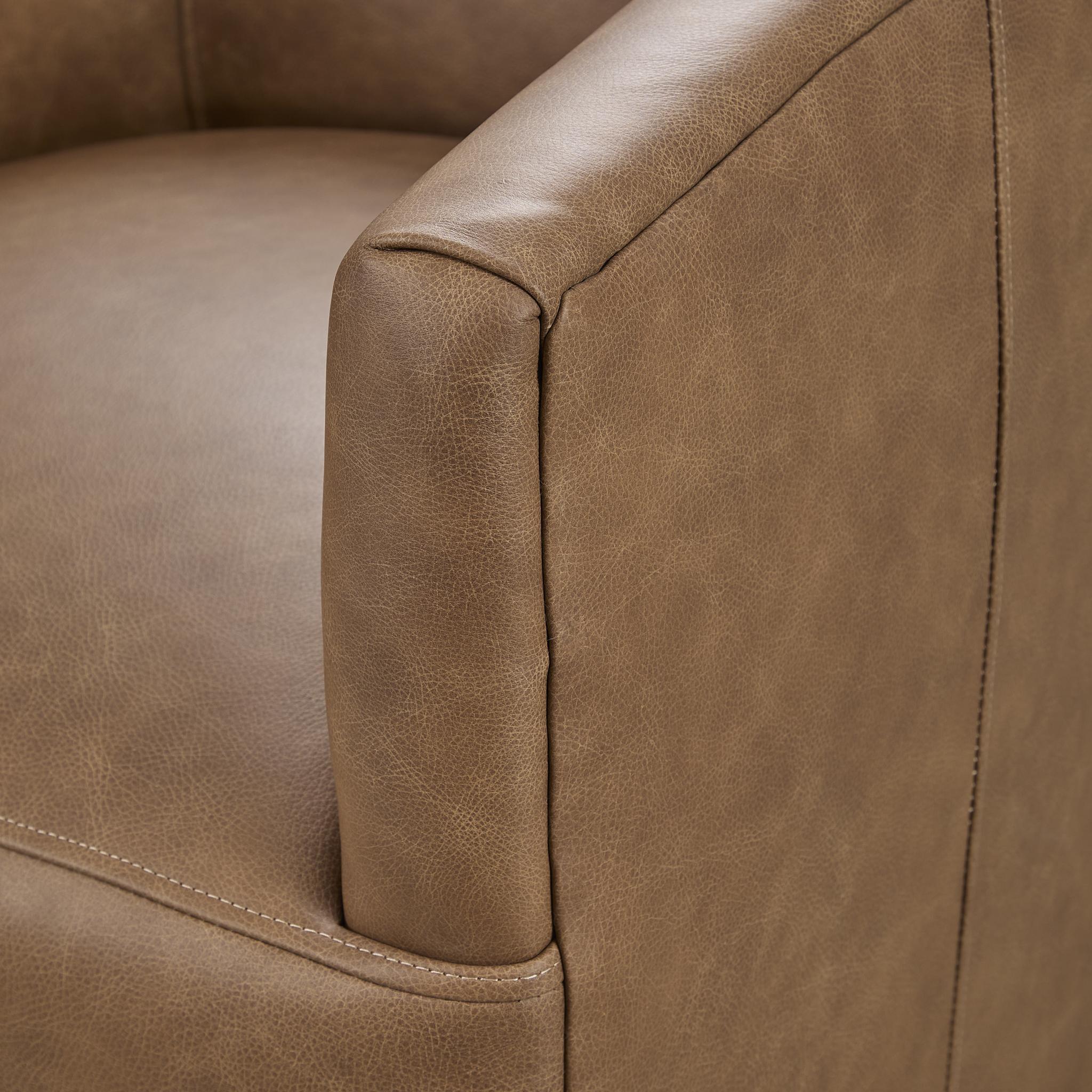 Vernon - Top Grain Leather Swivel Chair El Paso