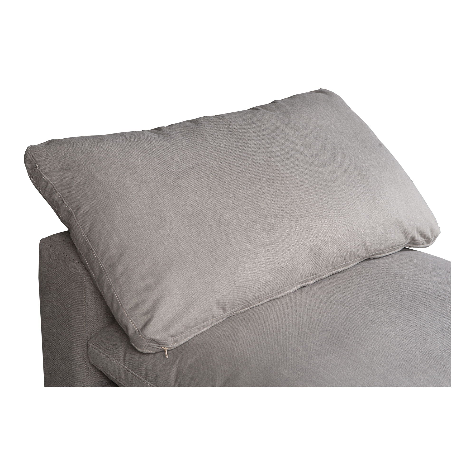 Terra - Livesmart Fabric Condo Slipper Chair - Light Gray
