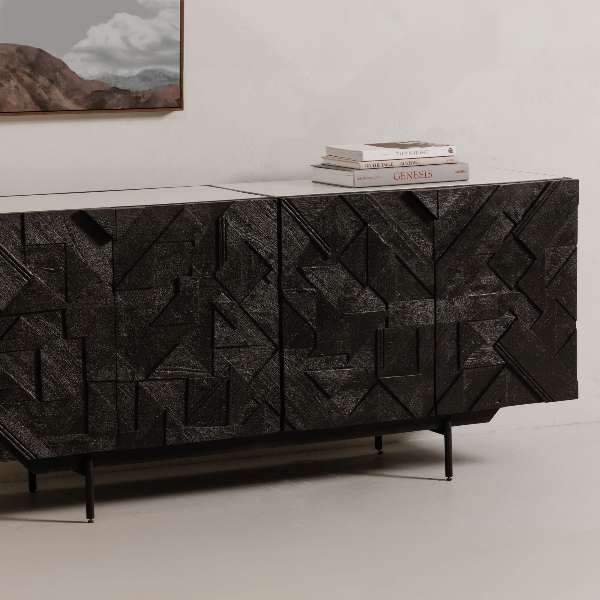 Kattan - Sideboard - Black - Wood