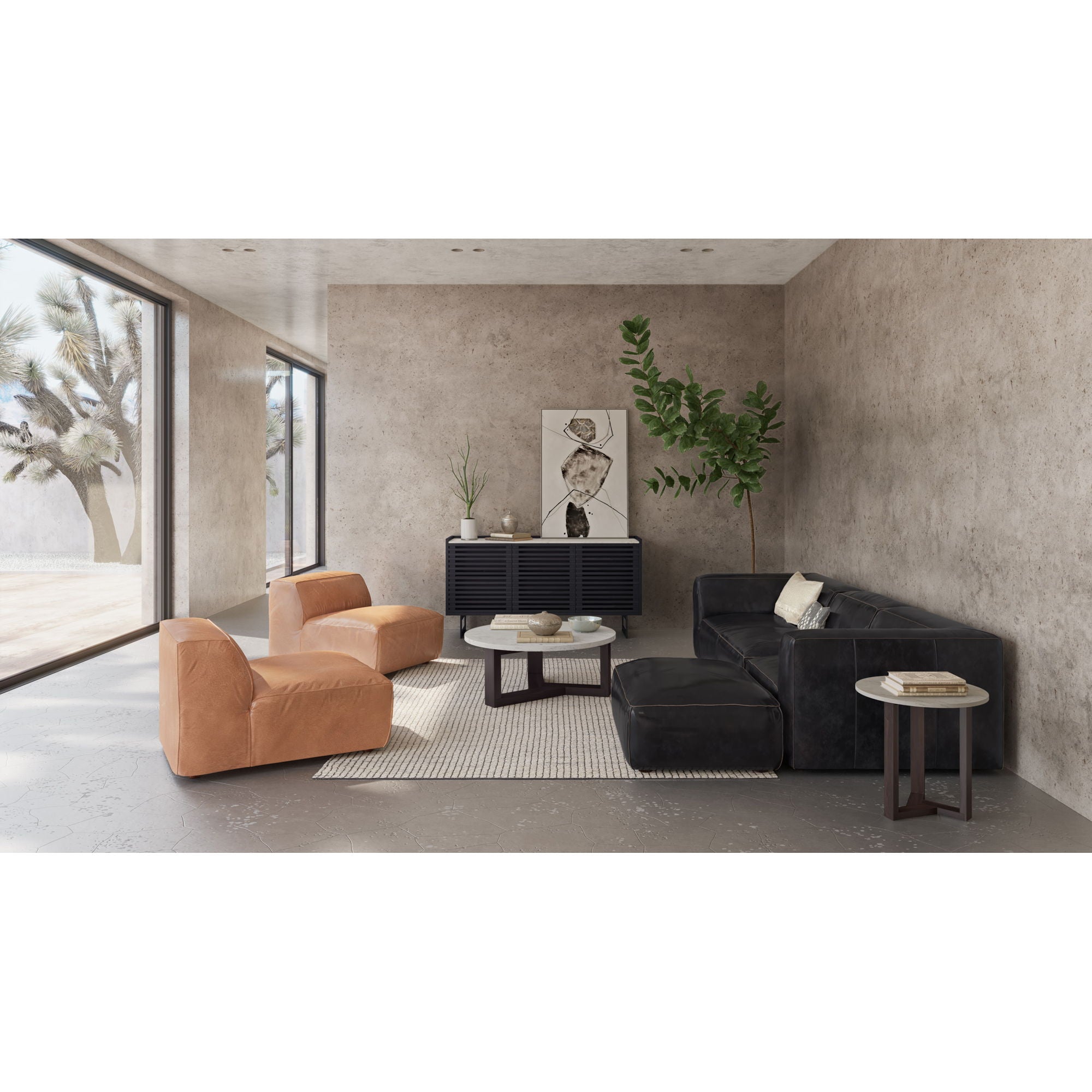 Luxe - Corner Chair - Black