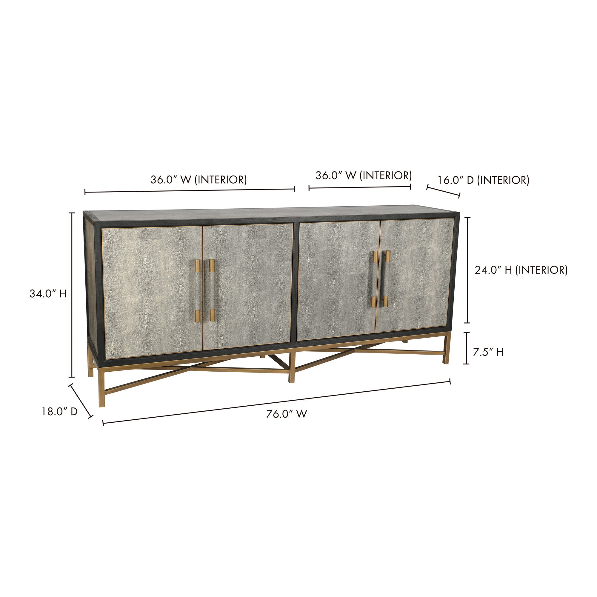 Mako - Sideboard - Gray