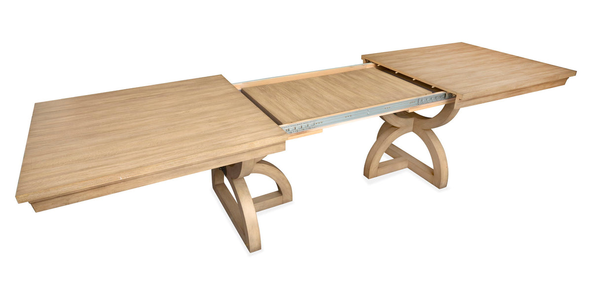 Coventry - Extendable Trestle Dining Table - Honey Wheat