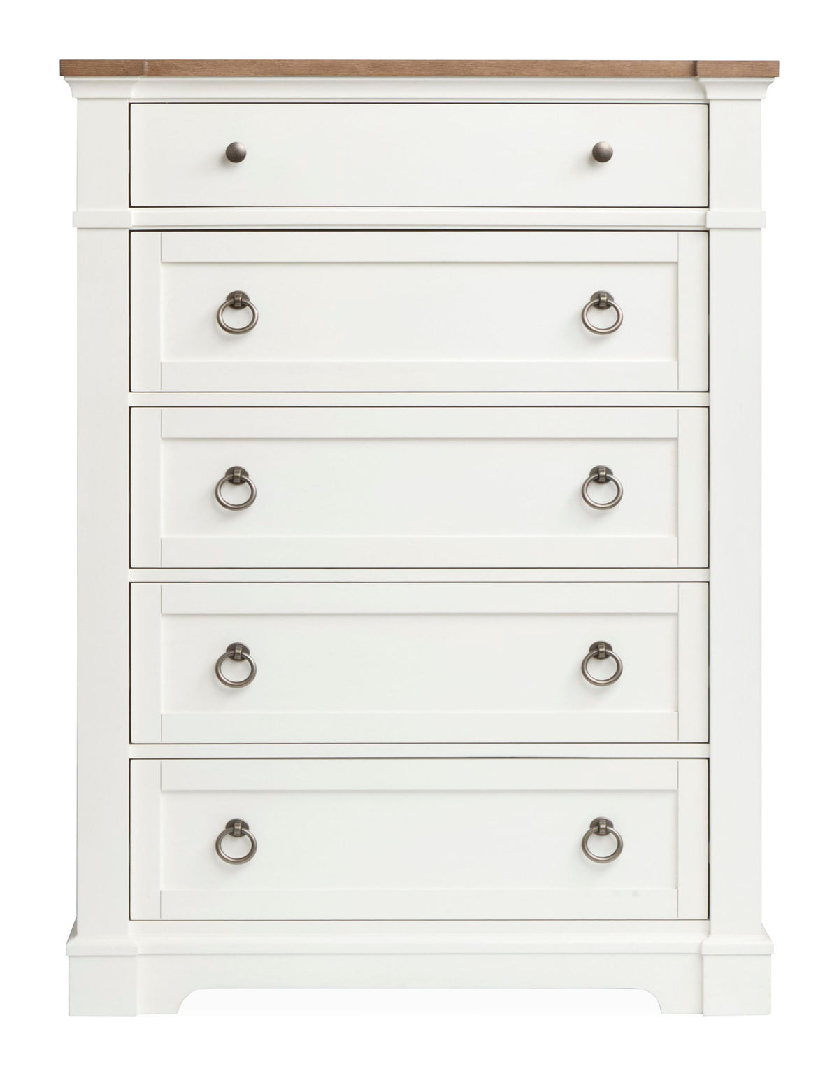 Kingston - Drawer Chest - Whisper White And Cerused Nutmeg