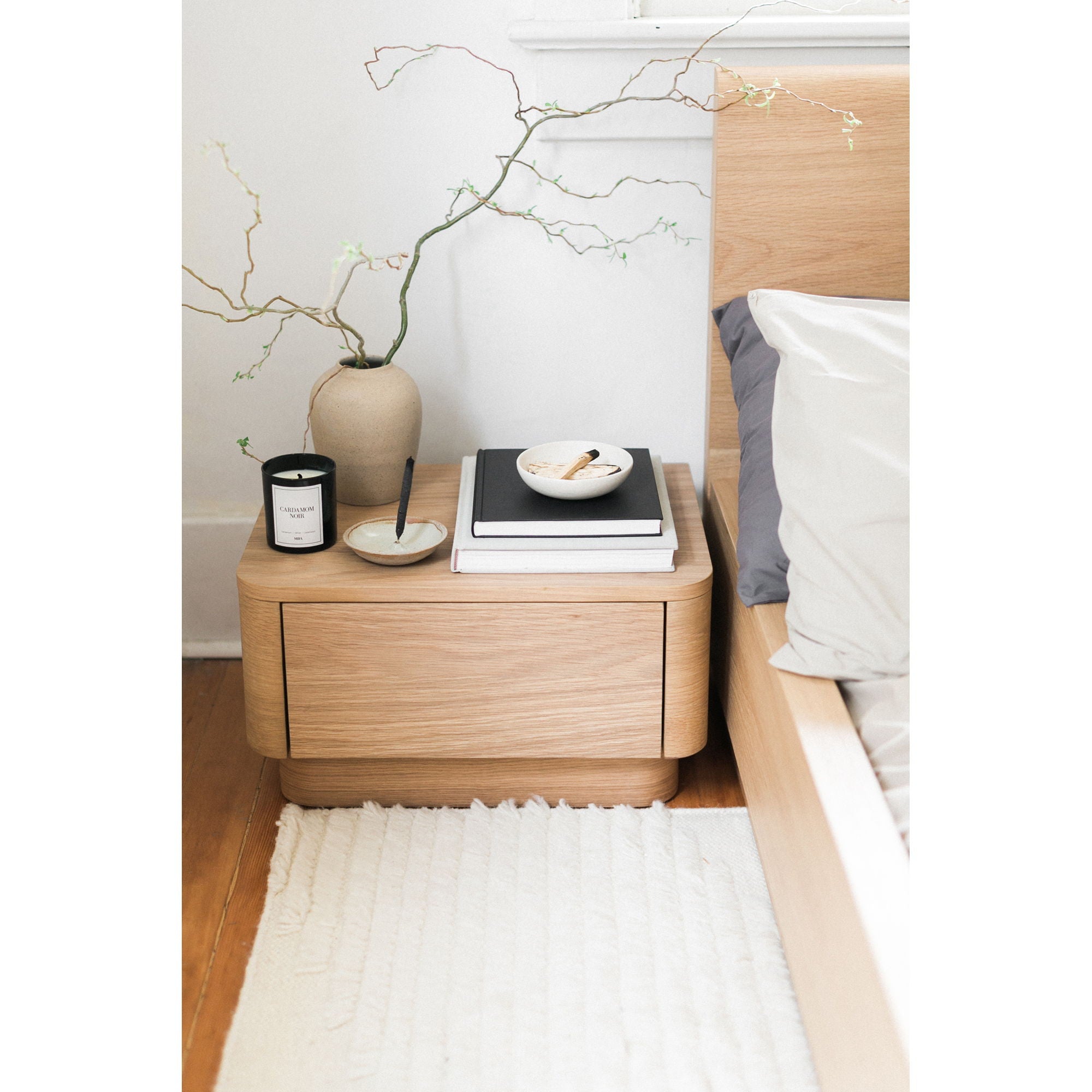 Round Off - Nightstand - Beige