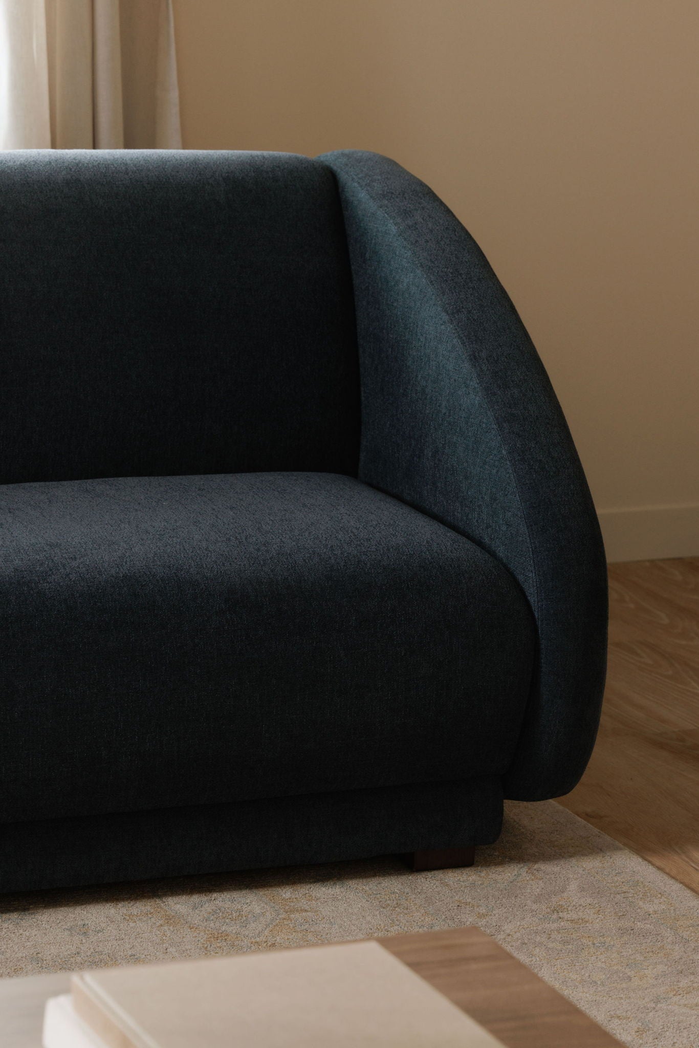 Fraser - Left Arm Facing Sofa - Deep Blue
