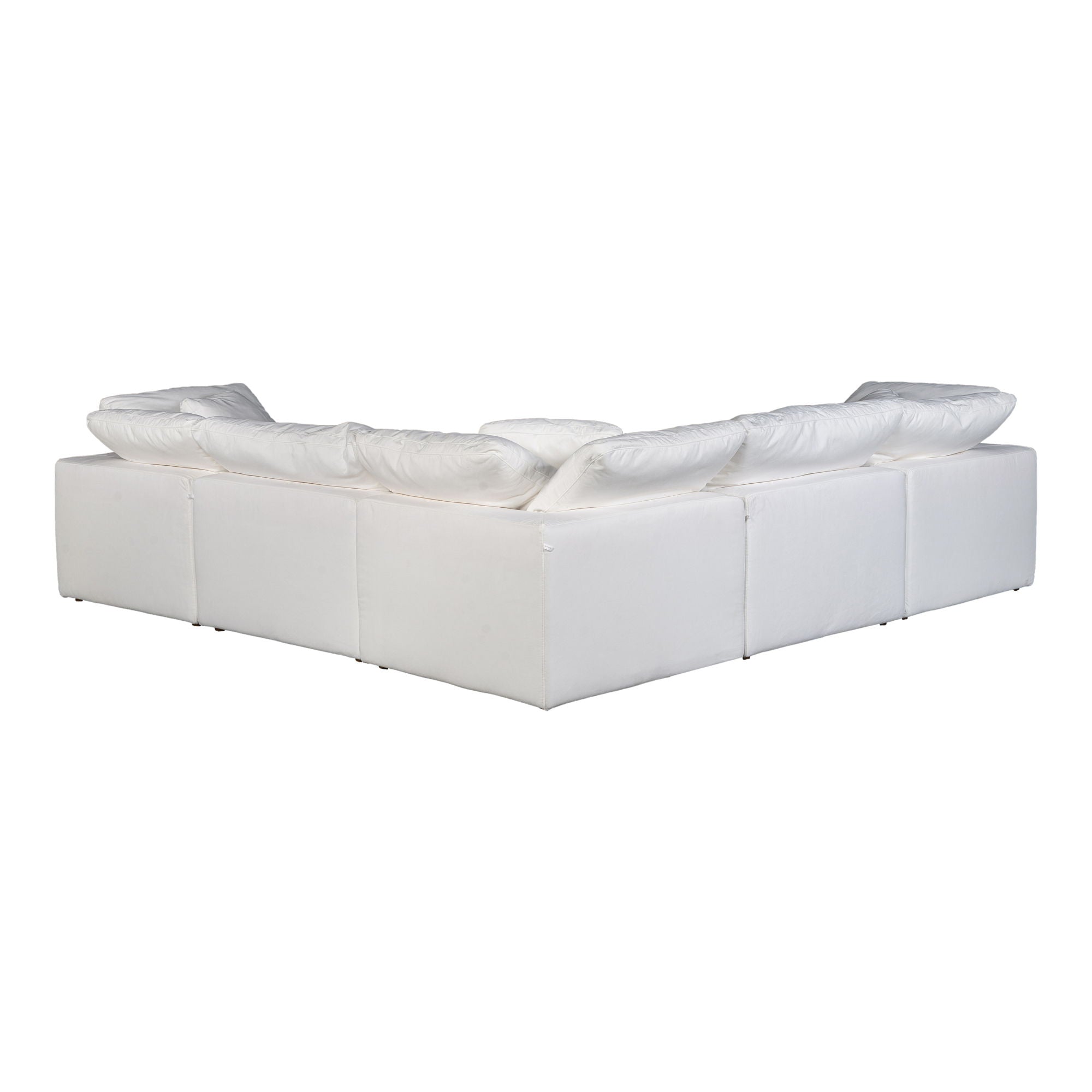 Terra - Livesmart Fabric Condo Classic L Modular Sectional - Cream
