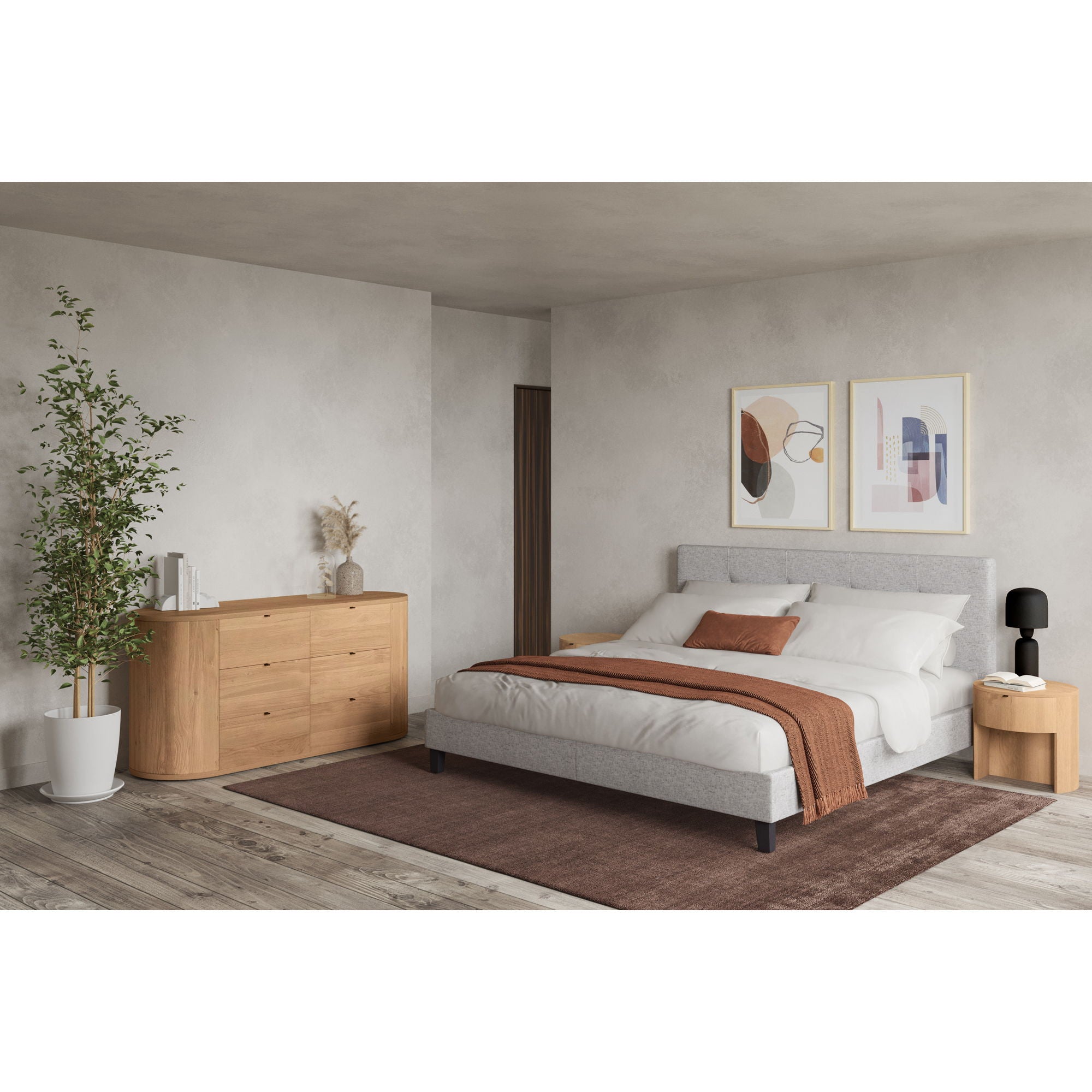 Theo - One Drawer Nightstand - Light Brown