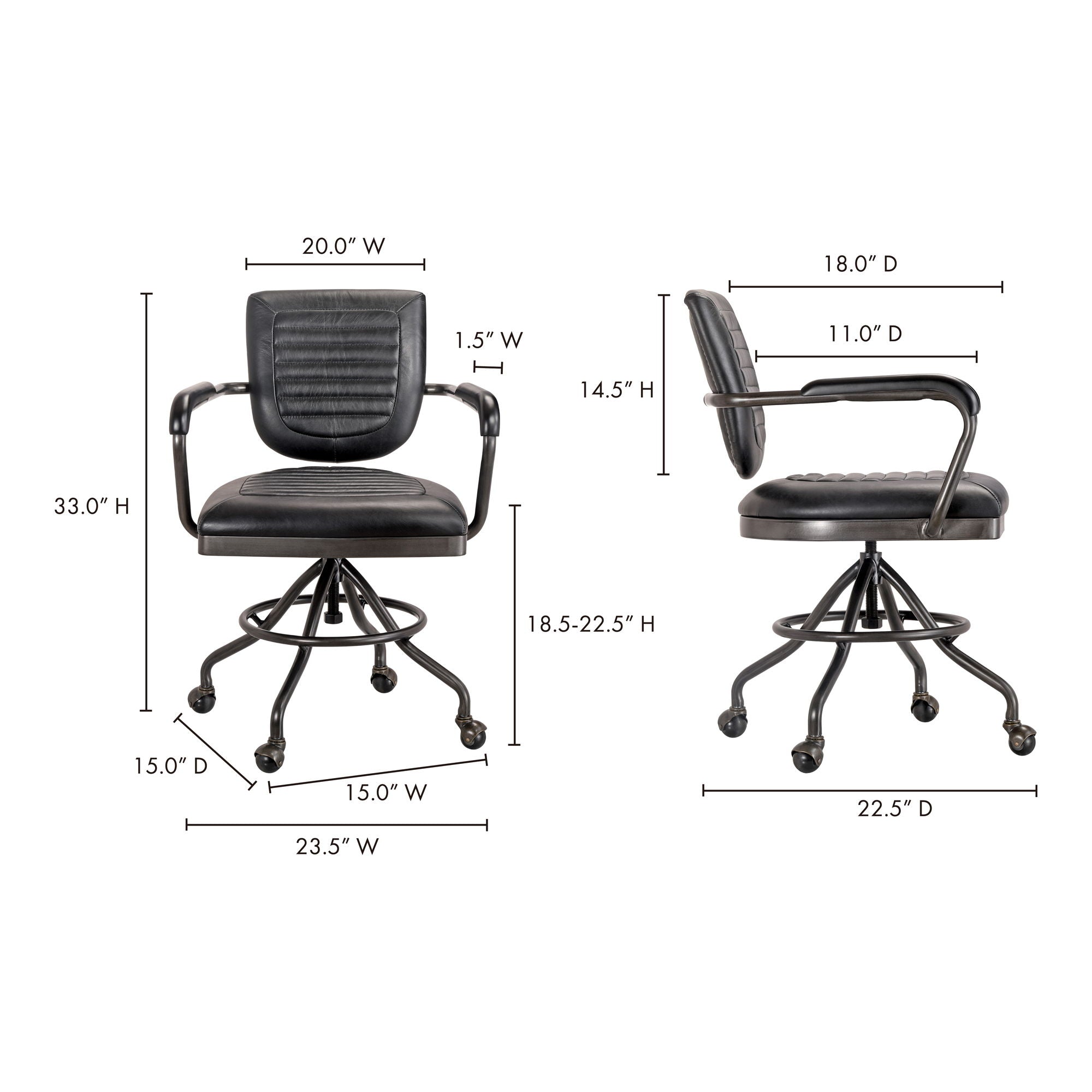 Foster - Desk Chair - Black