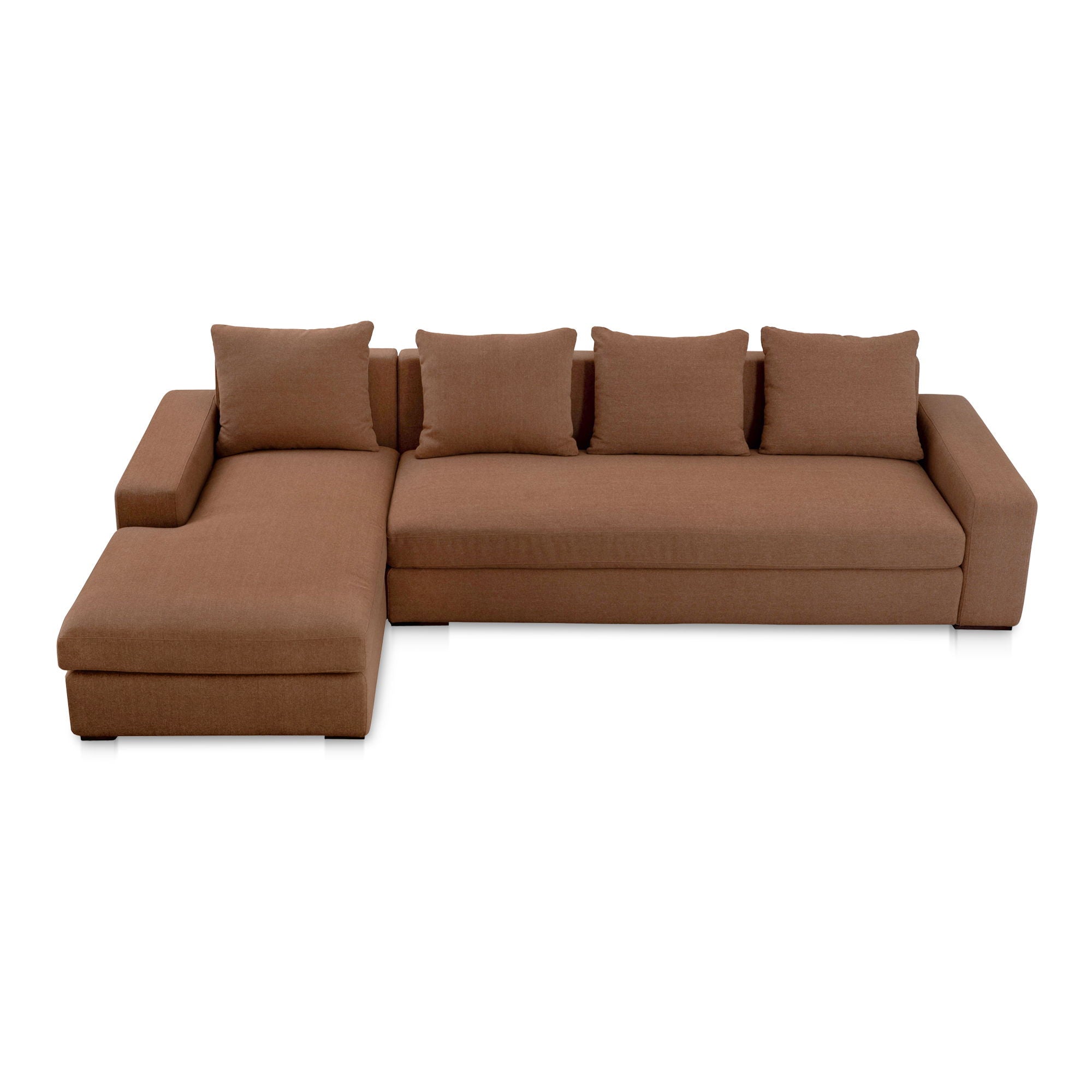 Thomas - Left Sectional - Rust