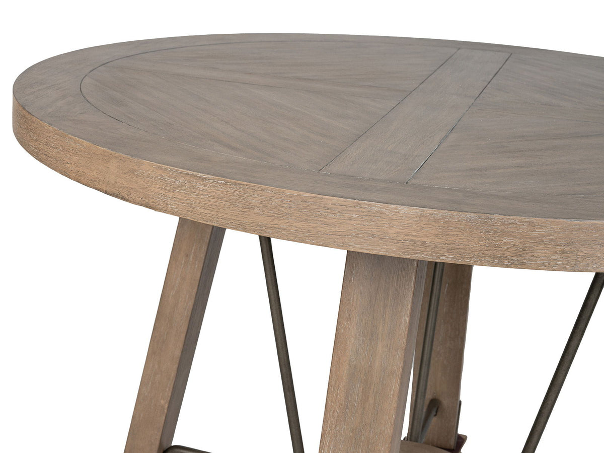 Ainsley - Round Dining Table - Cerused Khaki
