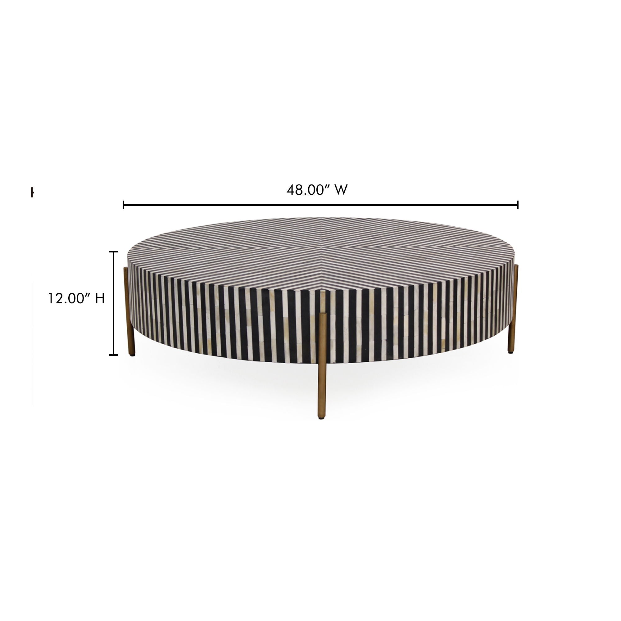 Chameau - Large Coffee Table - Dark Gray
