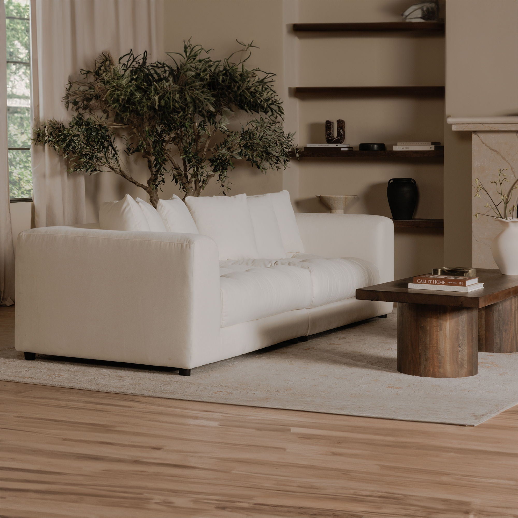 Davie - Sofa - Warm White