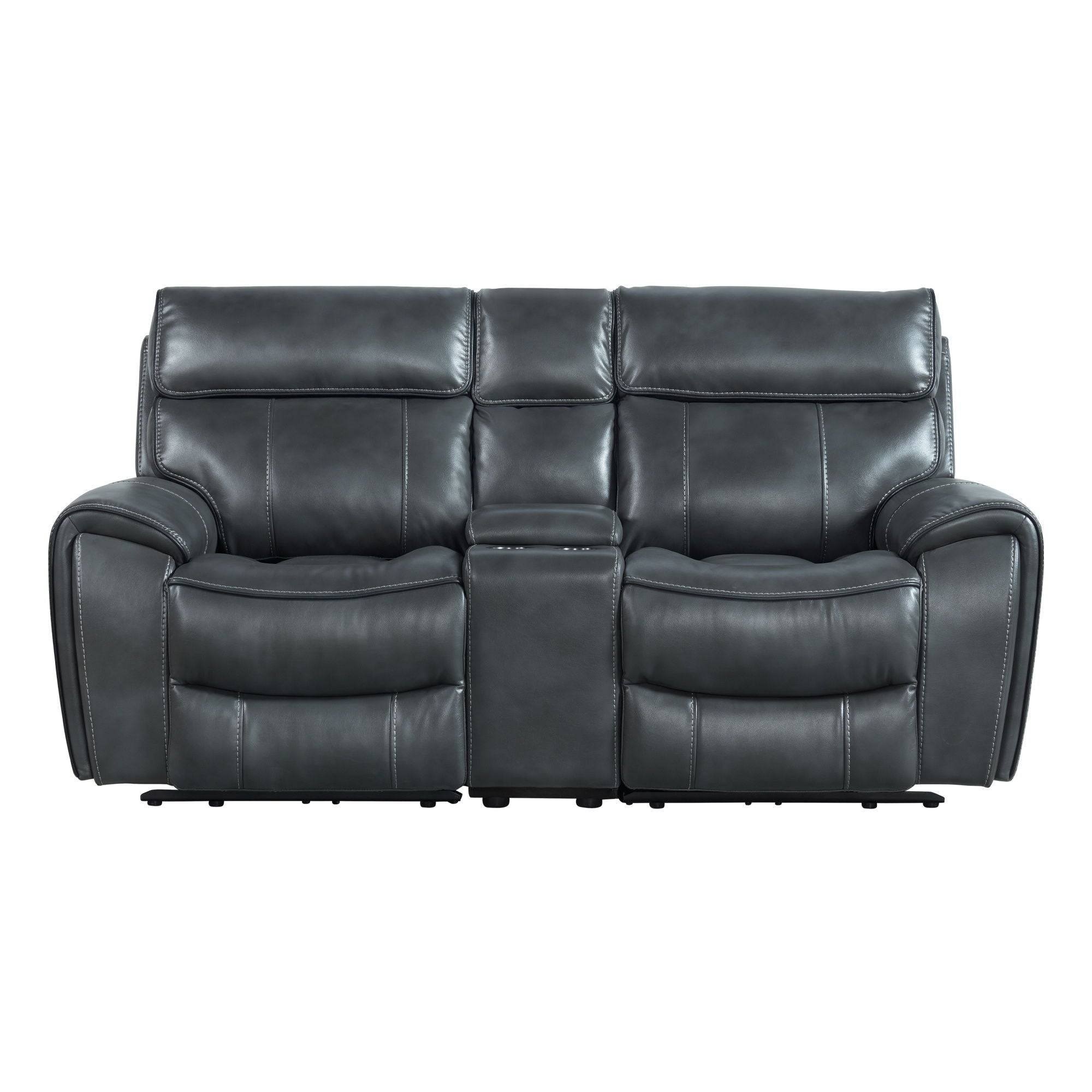 Summit - Dual-Power Loveseat - Bolero Slate