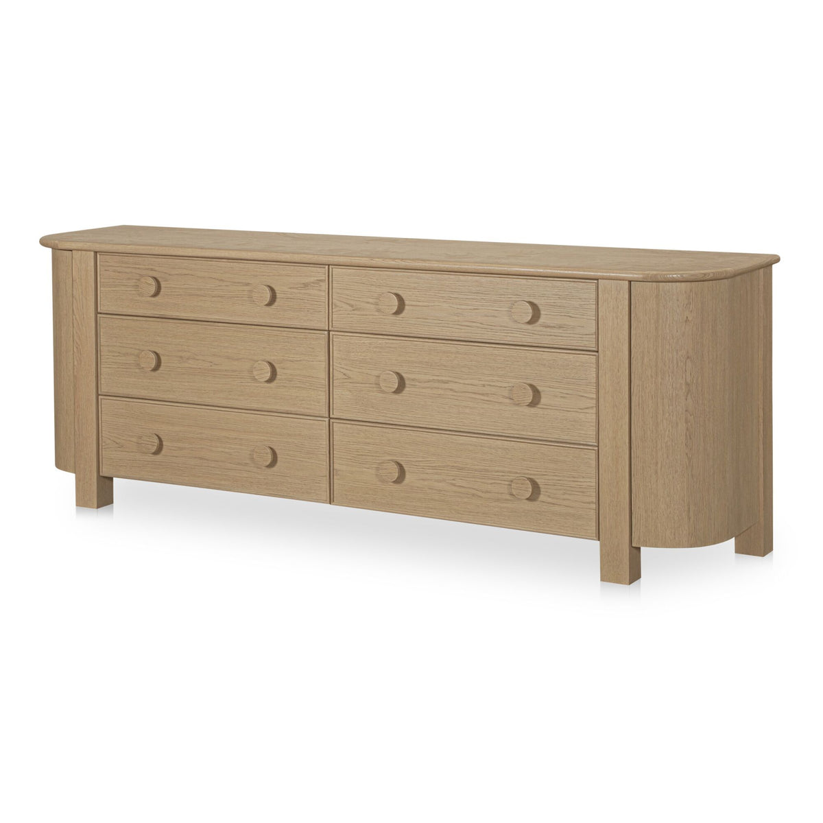 Loren - 6 Drawer Dresser - Natural