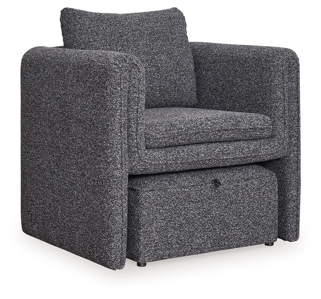 Vreni - Charcoal / Black - Accent Chair