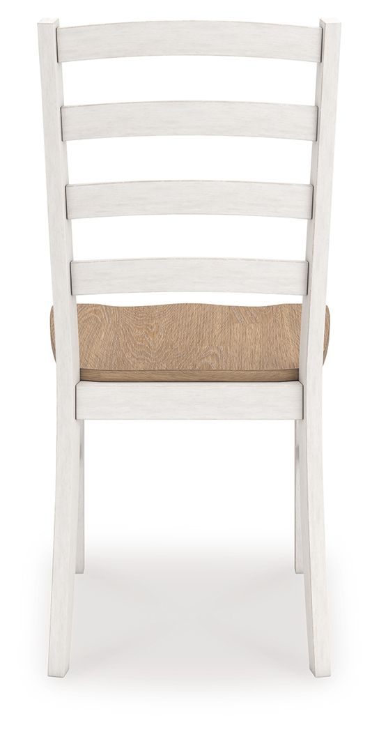 Purlaney - Dining Room Side Chair (Set of 2) - Antique White / Natural