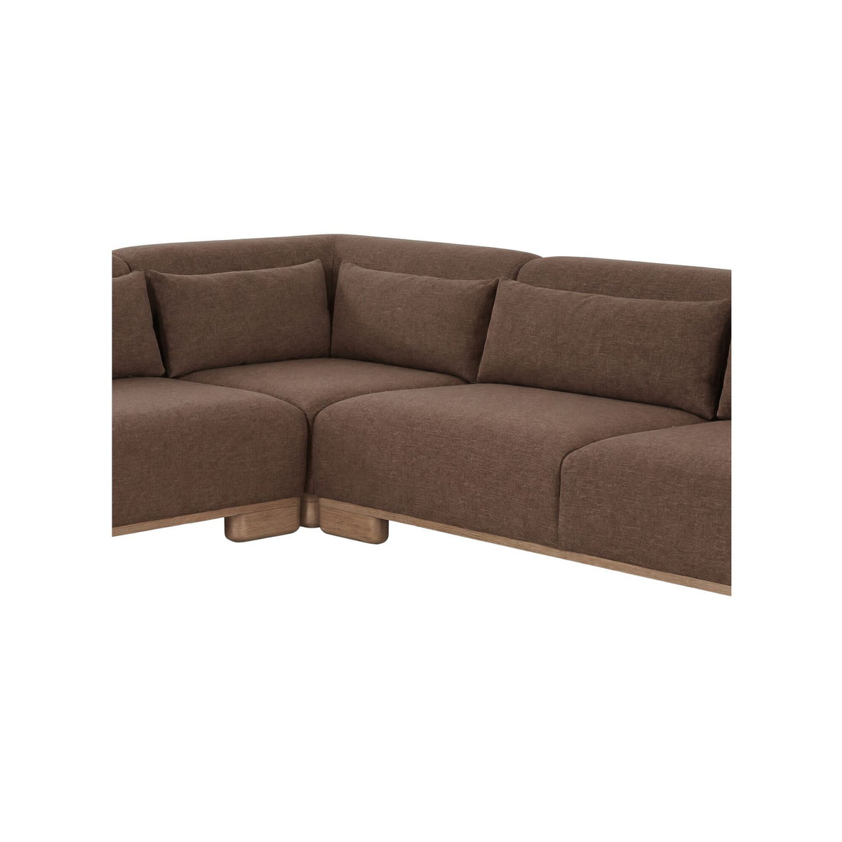 June - Corner Modular Sectional - Dark Brown