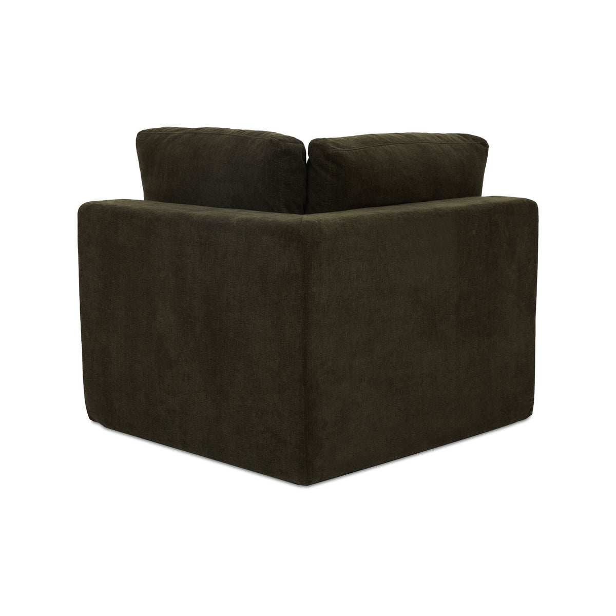 Cates - Corner Chair - Dark Green