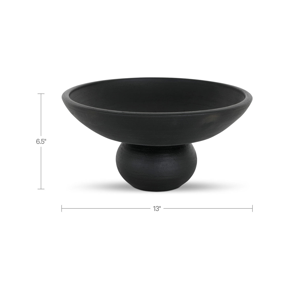 Asha - Decorative Bowl - Black Terracotta