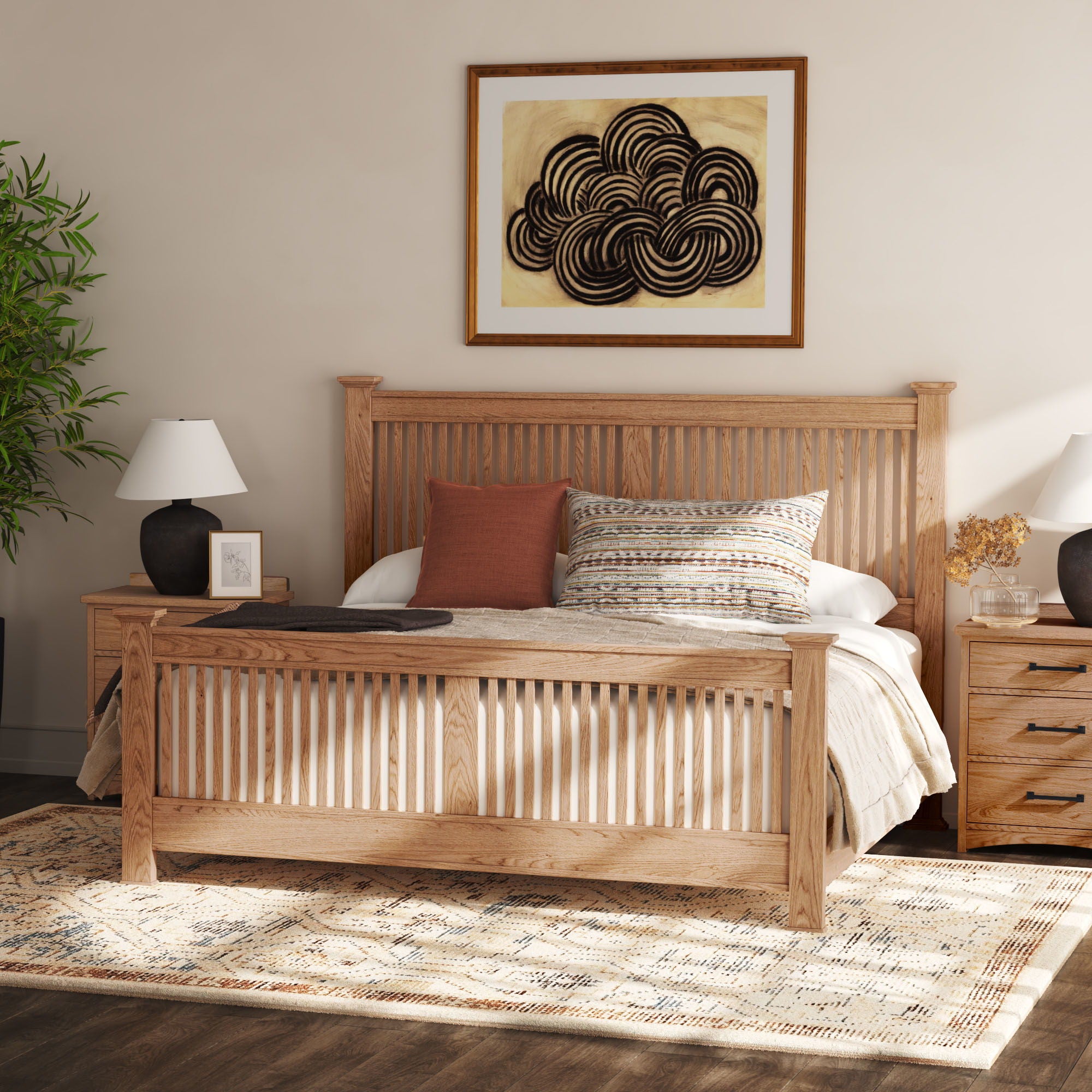 Oak Park - Slat Bed
