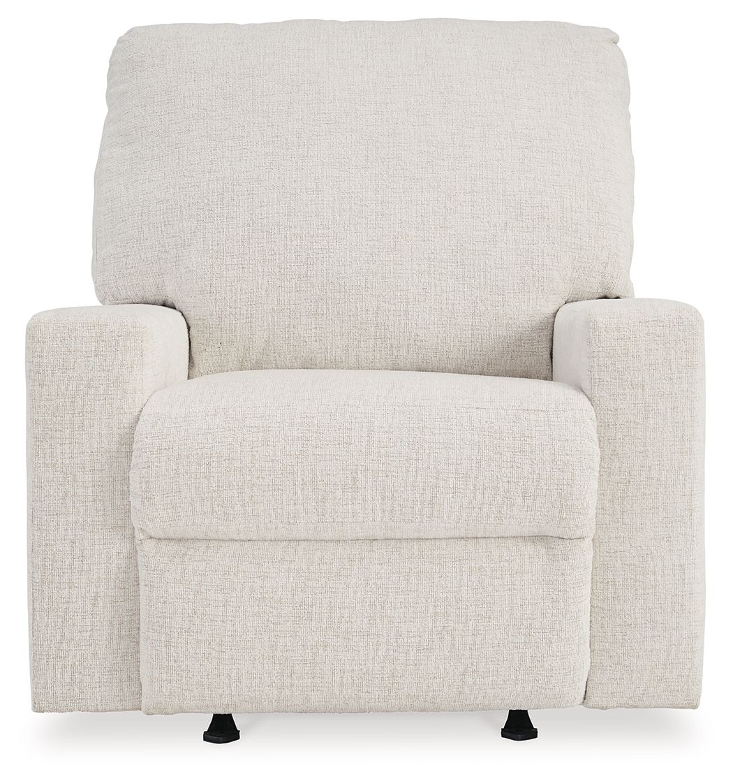 Rannis - Snow - Rocker Recliner - Fabric