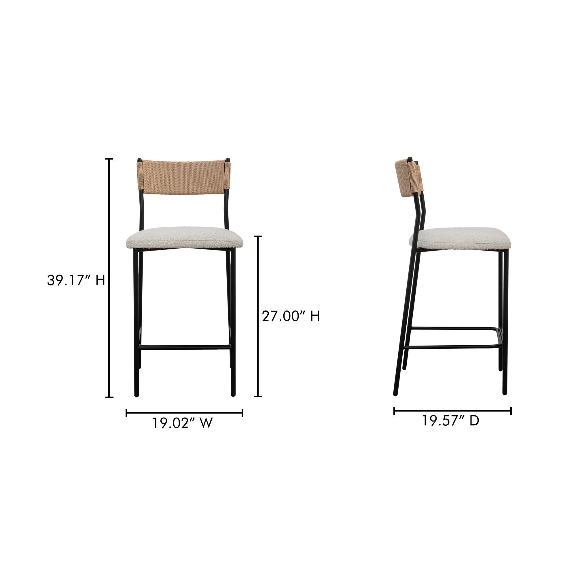 Foley - Counter Stool - White