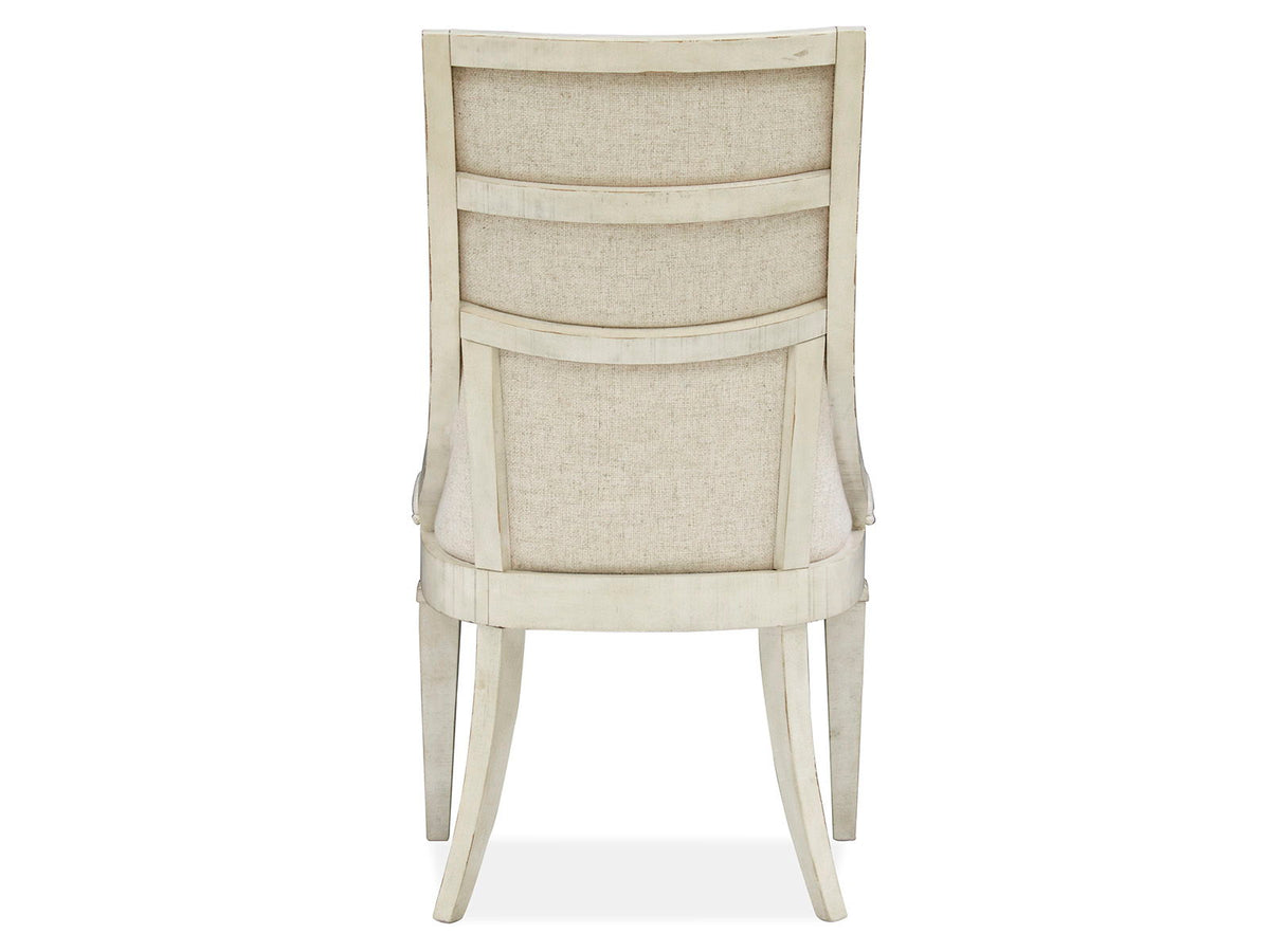 Newport - Dining Arm Chair With Upholstered Seat & Back (Set of 2) - Alabaster