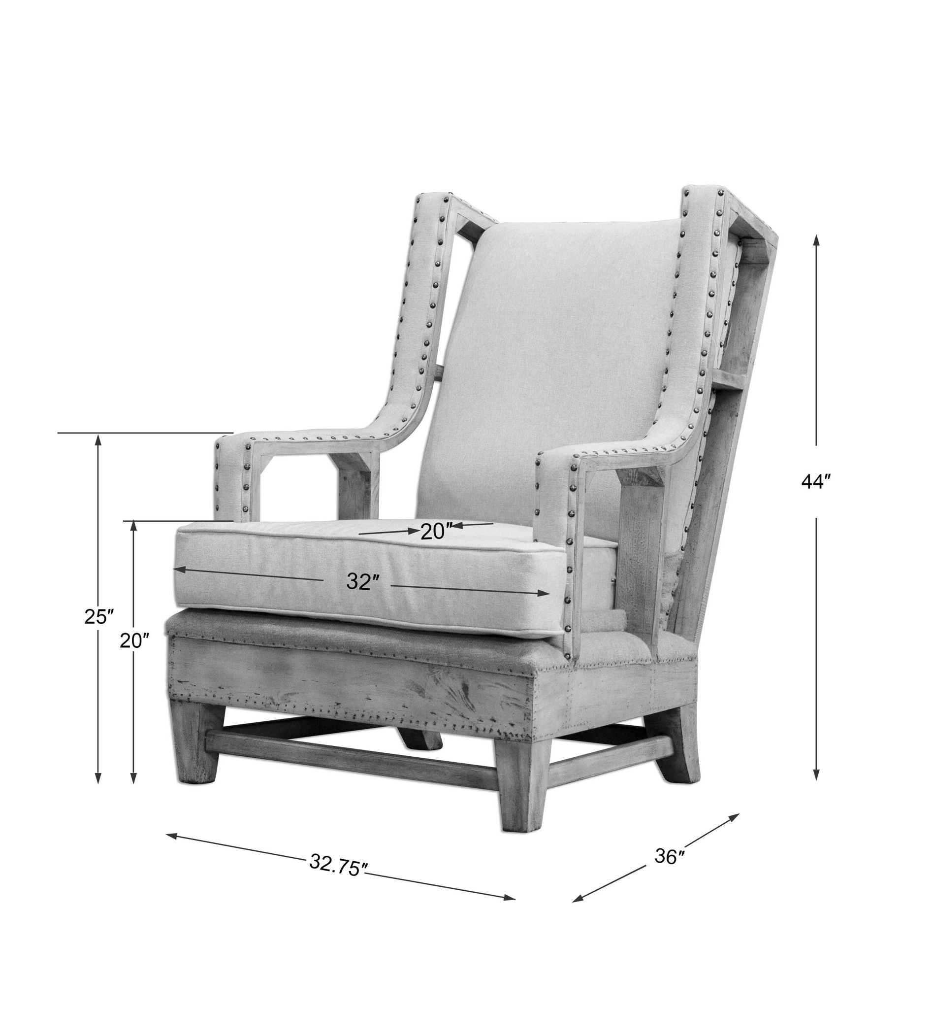 Schafer - Linen Armchair - Beige