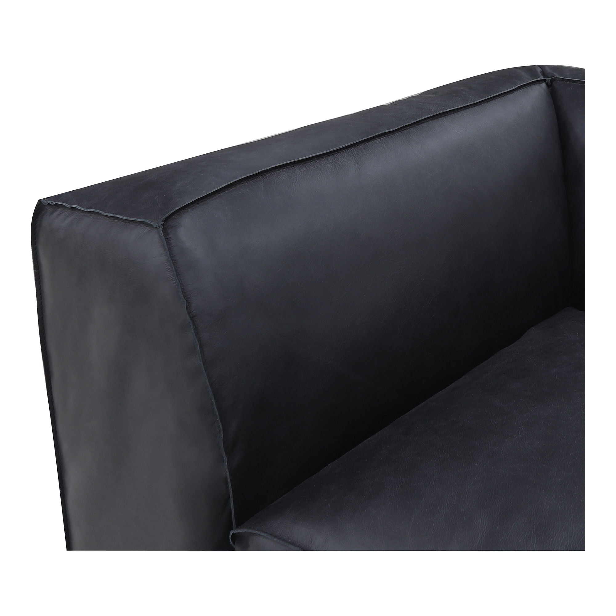 Form - Corner Chair Vantage Black Leather