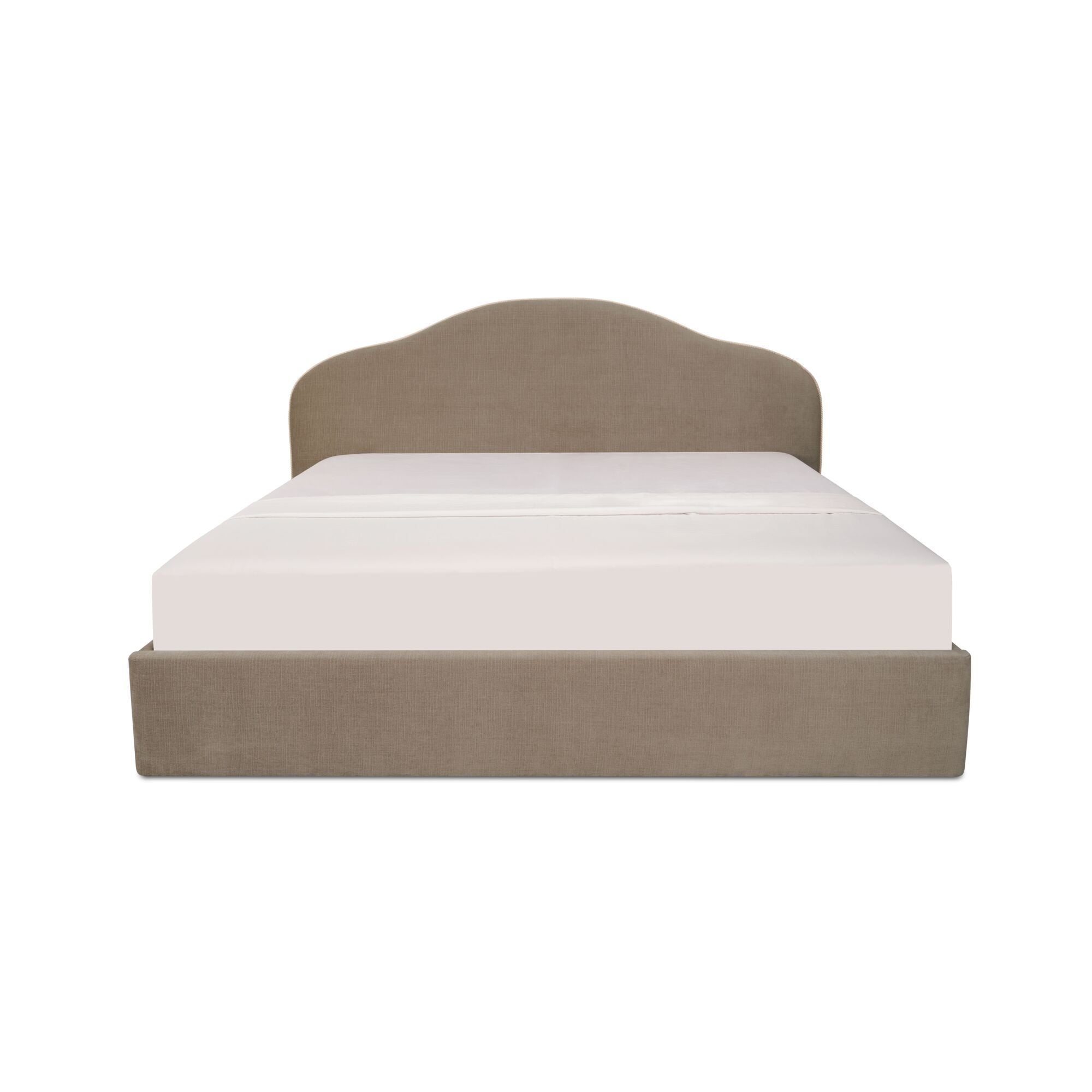 Maggie - King Storage Bed - Taupe