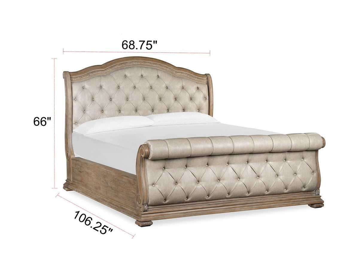 Marisol - Upholstered Sleigh Bed