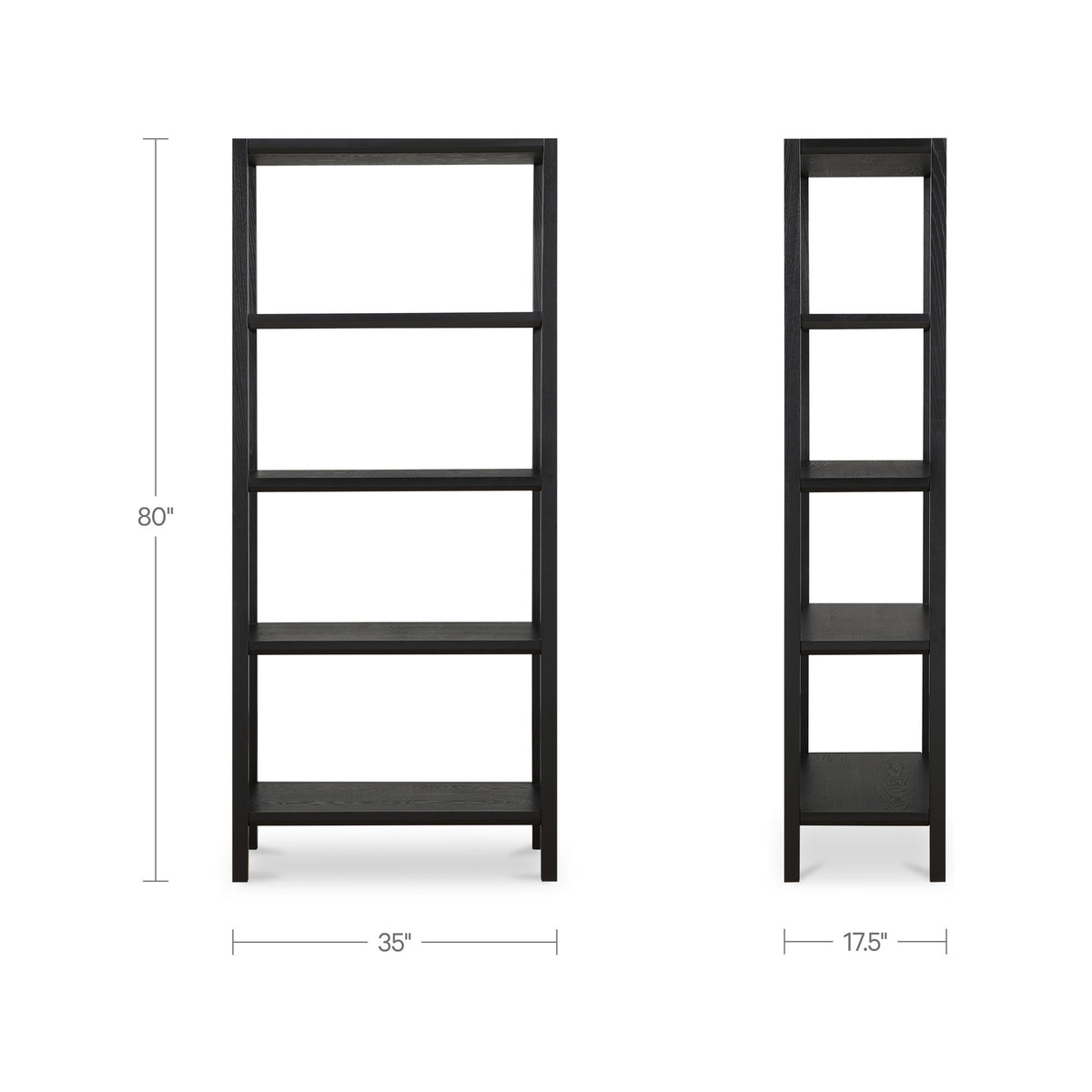Nolan - Bookcase - Black