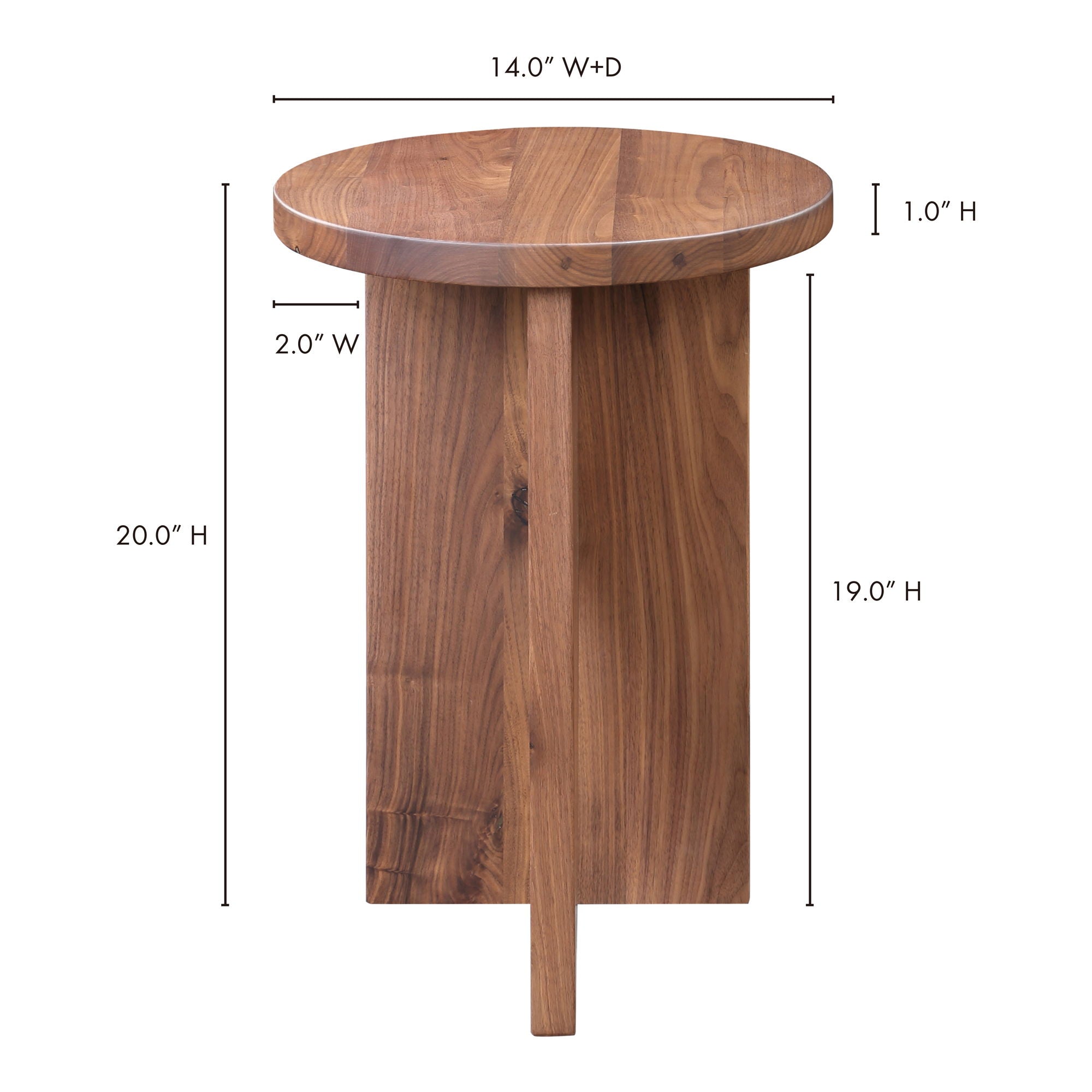 Grace - Accent Table - Dark Brown