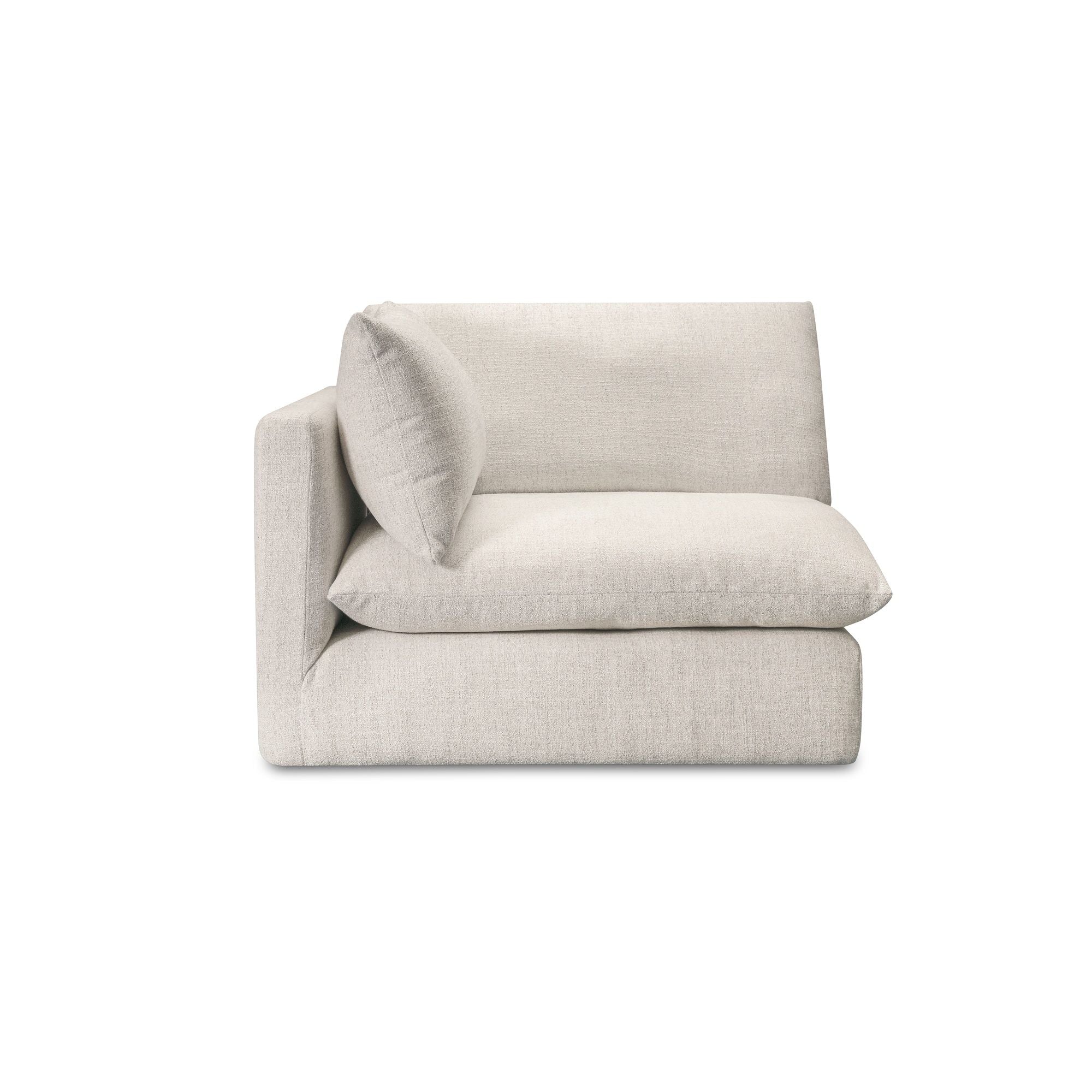 Townes - Right Arm Facing Chair - Flecked Ecru