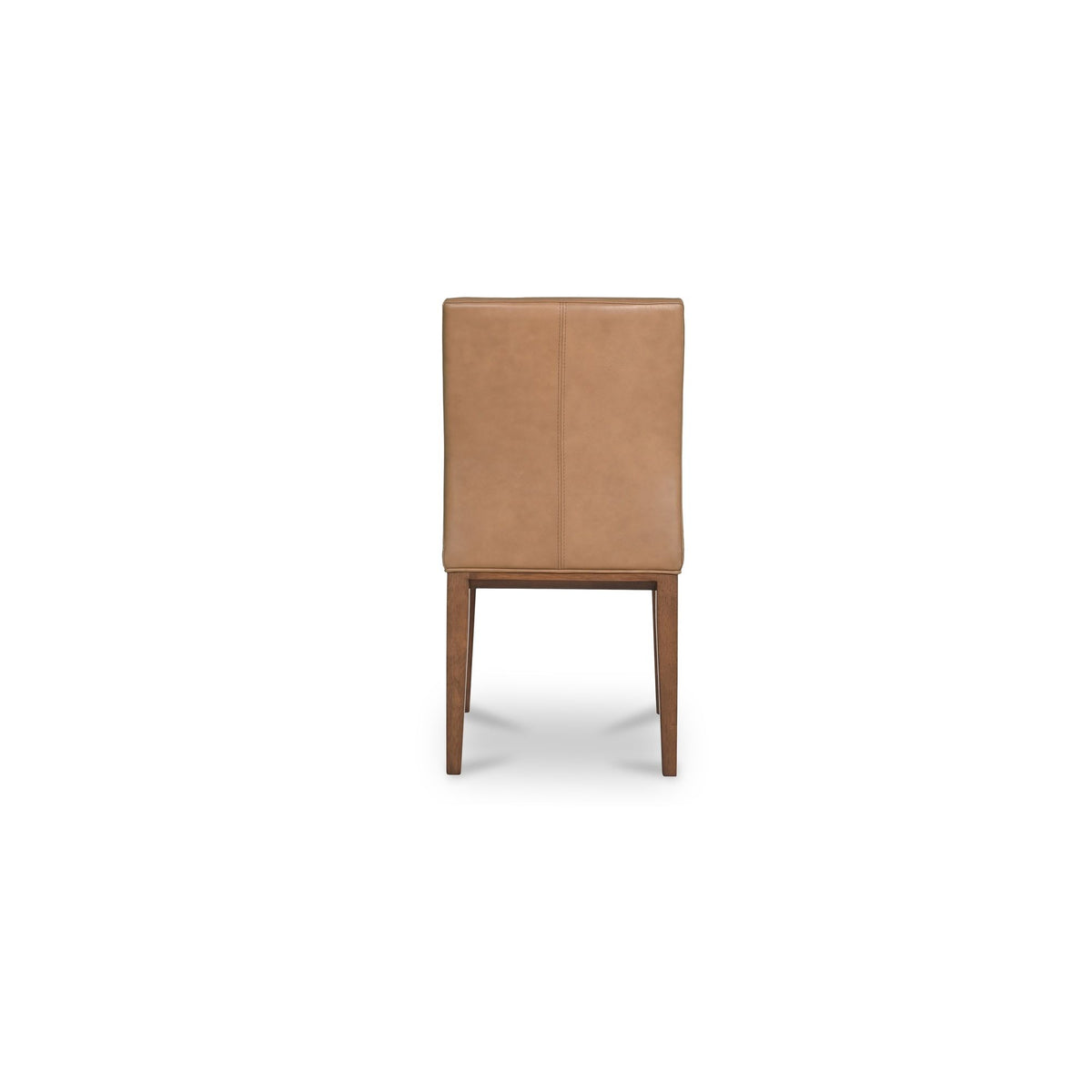 Frankie - Dining Chair Leather (Set of 2) - Tan / Brown