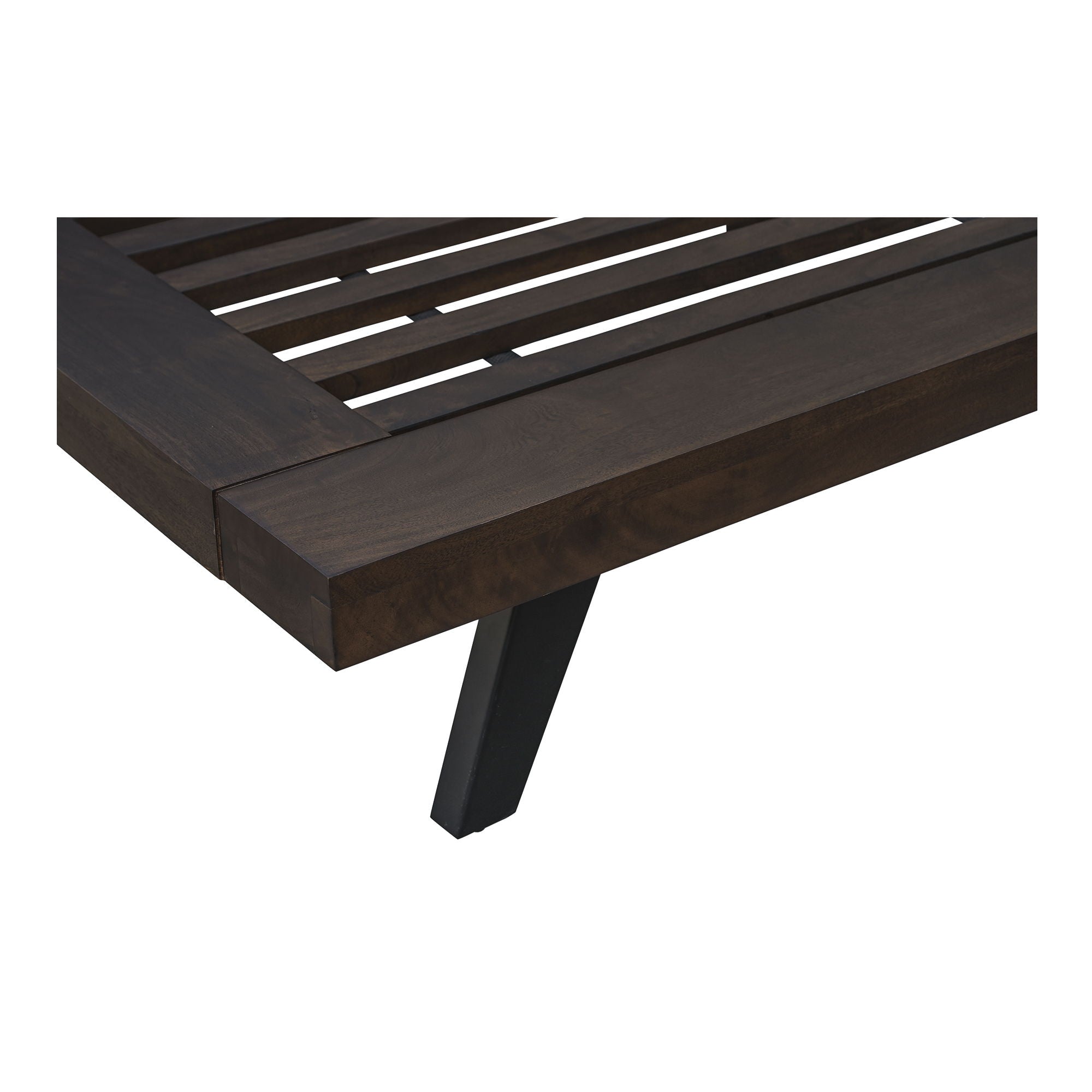 Madagascar - Queen Platform Bed - Dark Brown
